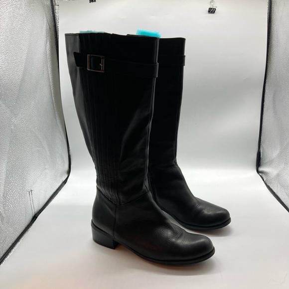 Matisse Tall Black Leather Boots - Picture 4 of 13